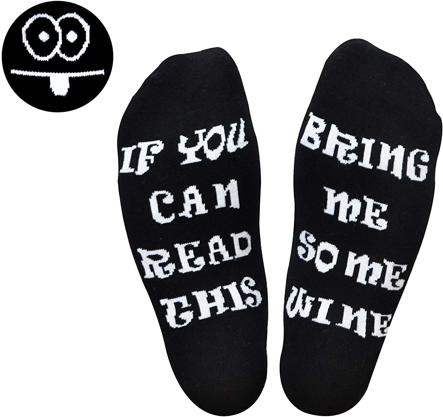 GoldWorld Novelty Cotton Wine Socks Birthday Gifts for Women/Mom/Men w/Funny Saying If You Can Read This Bring Me a Glass of Wine Sock for 30th/40th/50th/60th/70th Birthday Retirement Gifts