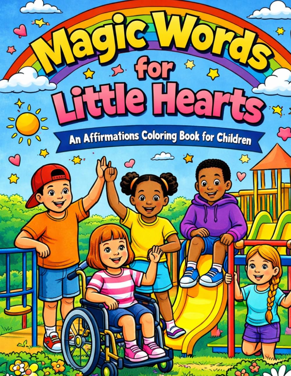 Magic Words for Little Hearts: An Affirmations Coloring Book for Children