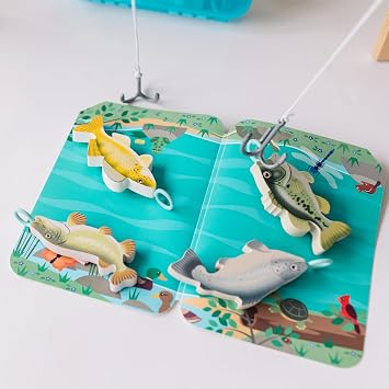 Melissa & Doug Lets Explore Fishing Play Set 21 Pieces Toy Fishing Set for Toddlers and Kids, Pretend Play Toy, Learning Toys for Kids Ages 3+ FSC-Certified - FSC Certified