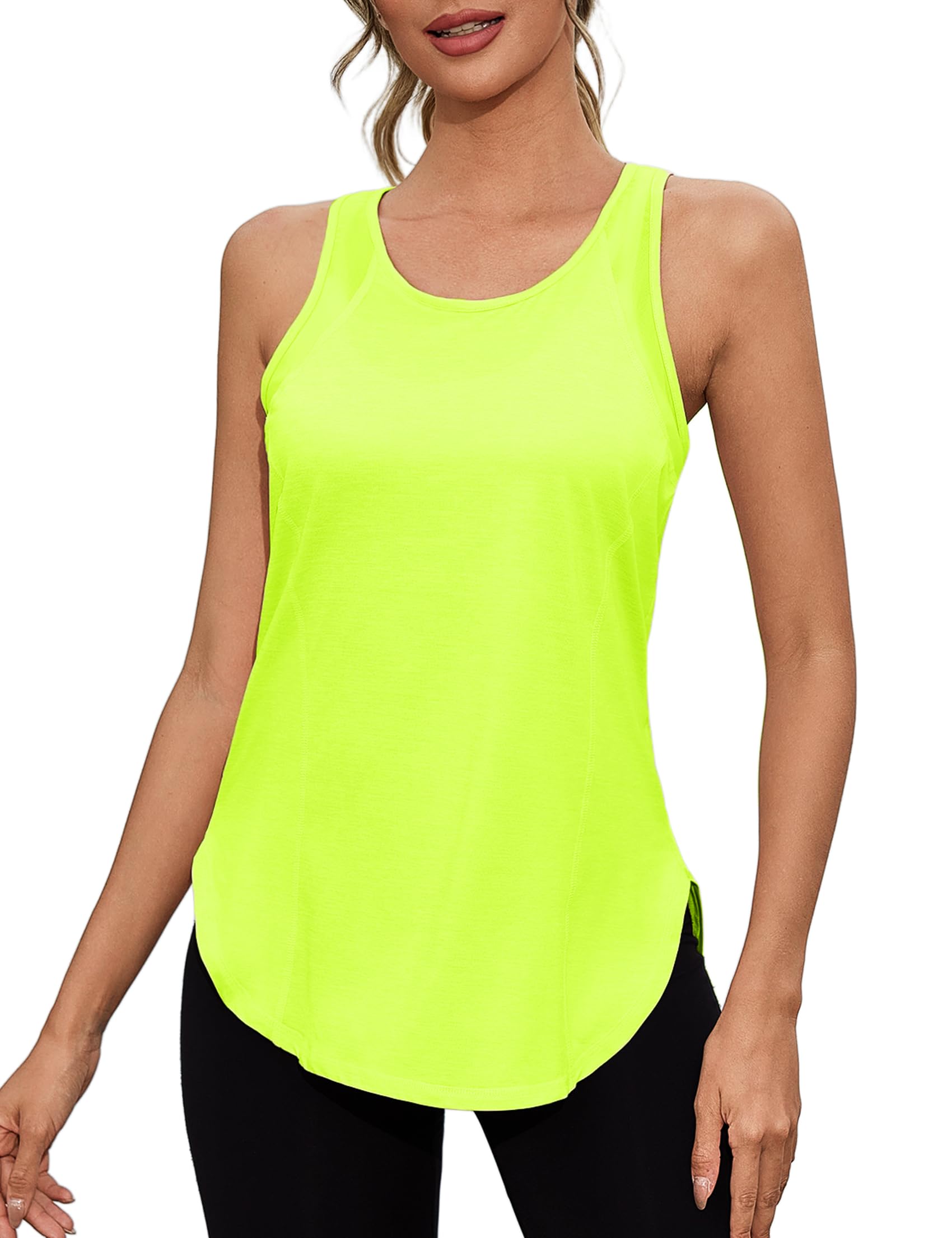 Gyabnw Sport Tank Top Damen Locker Yoga Fitness Ärmellos Shirt Atmungsaktive Sport Tops