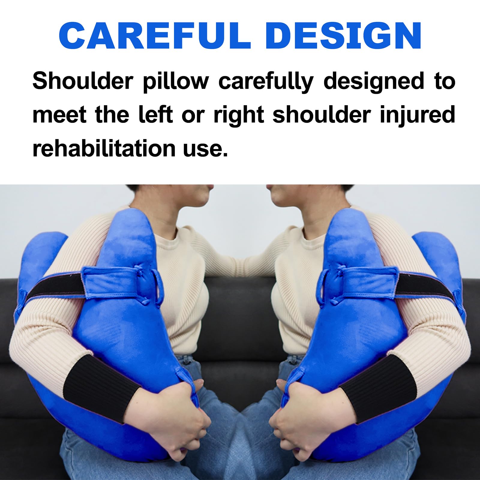 Cuscino Ergonomico Post-Chirurgia Spalla - Rotator Cuff - Supporto Per Dolore A Collo E Spalle - Lavabile, Con Cinghie Regolabili