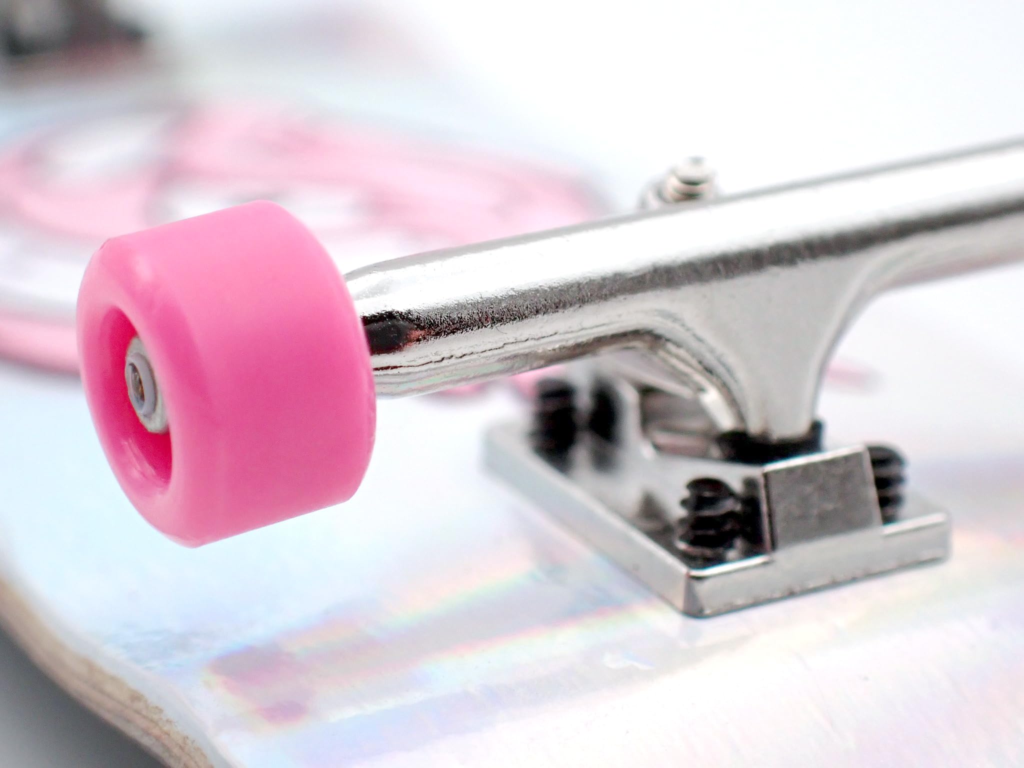 SPITBOARDS® Fingerboard Urethane Wheels 60D with Real Ball Bearings Professional CNC Quality - Pink