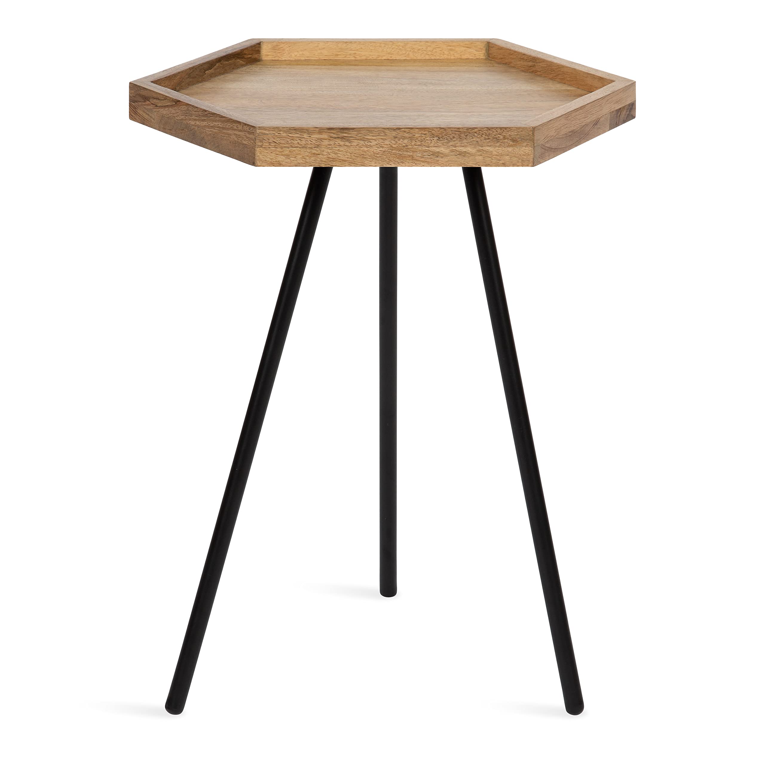 Amazon.com: Kate and Laurel Kashvi Modern Hexagon Side Table; 17 x