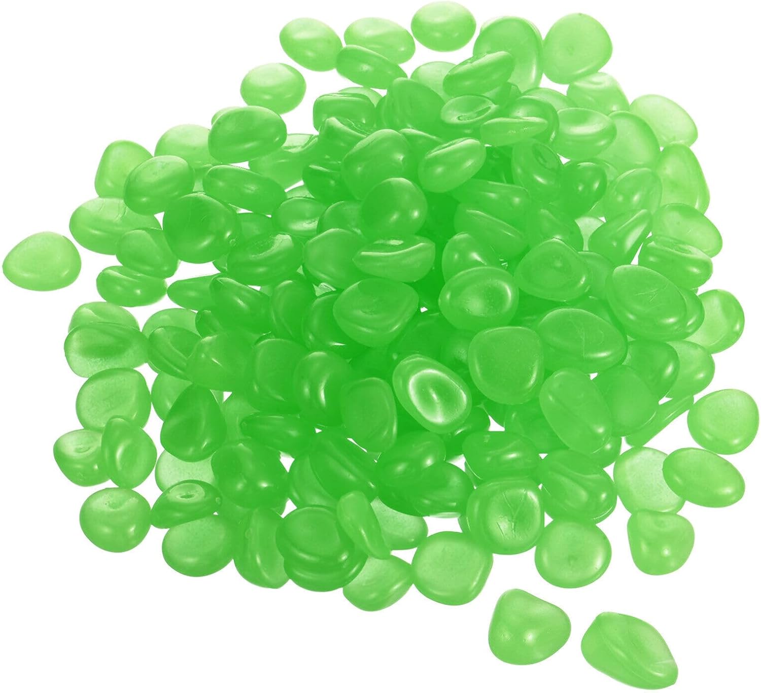 Home and Garden Parts 900pcs Glow Rocks 13-17mm Decoration Pebbles Luminous Stones Decor Green #CN/251024/13380