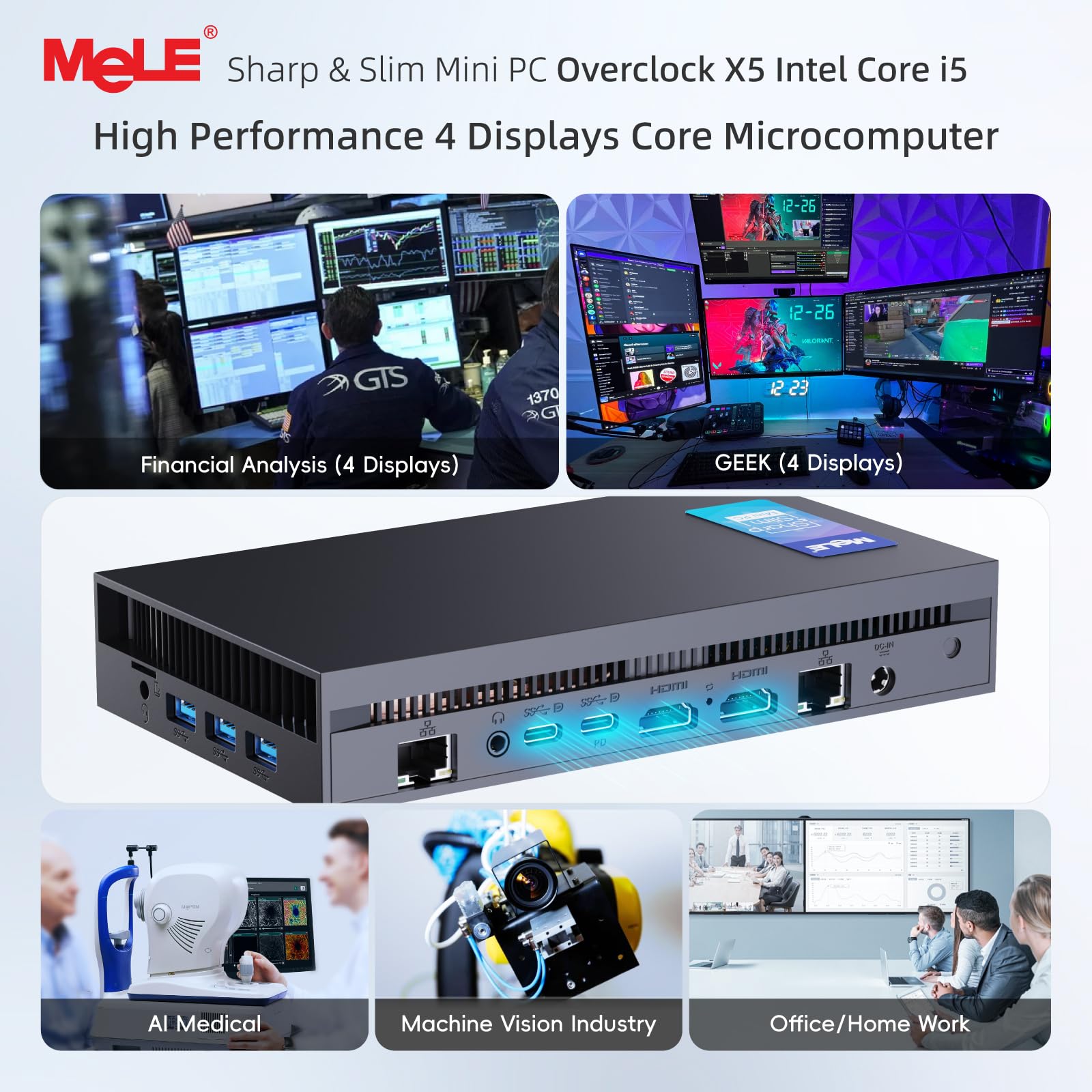 Amazon.com: MeLE Overclock X5 Mini PC with Windows 11 Pro,Core i5