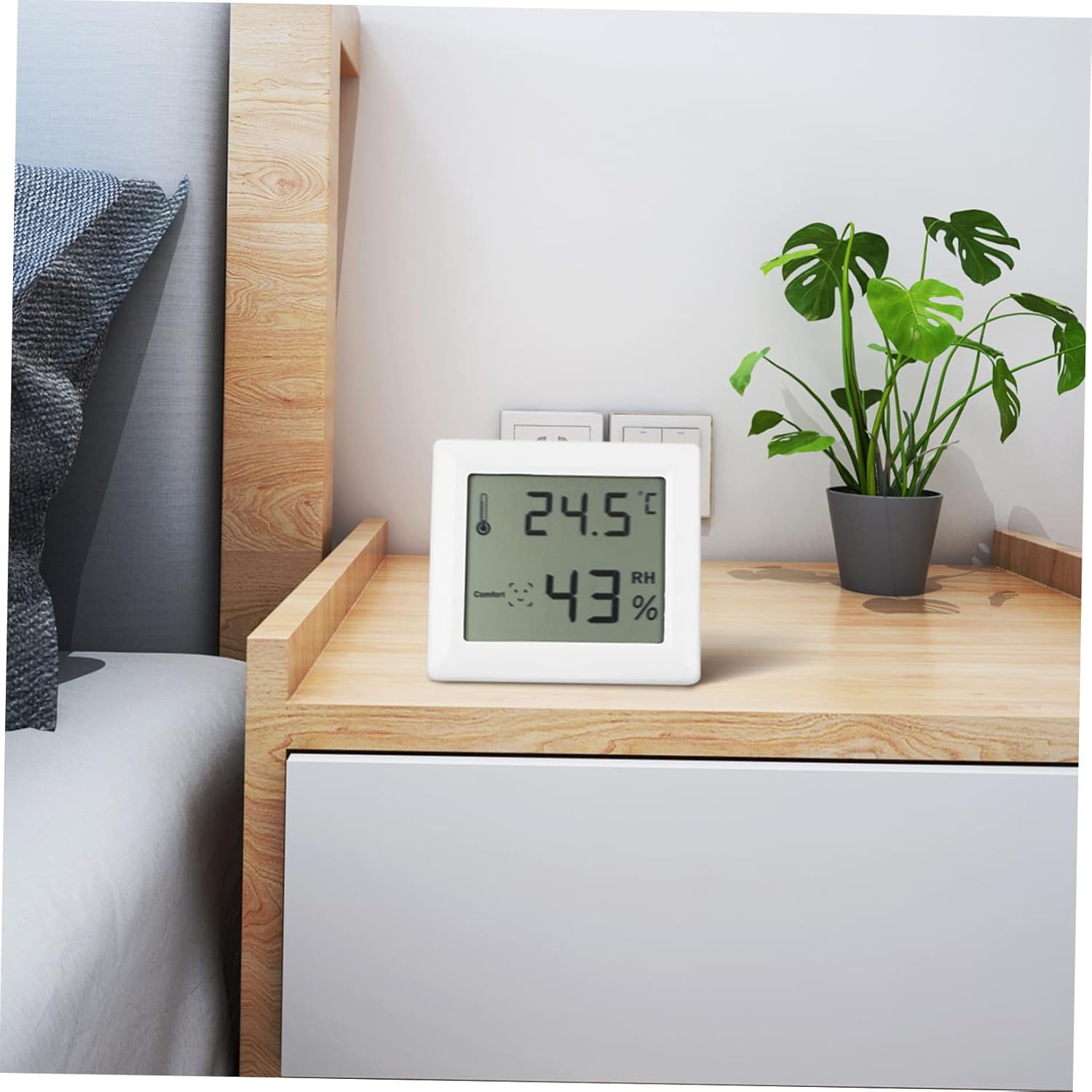 Yardwe 6pcs Multipurpose Electric Thermometer Hygrometer Digital Hygrometers for Room Accurate Temperature Humidity Compact Design for Home Plants Pets