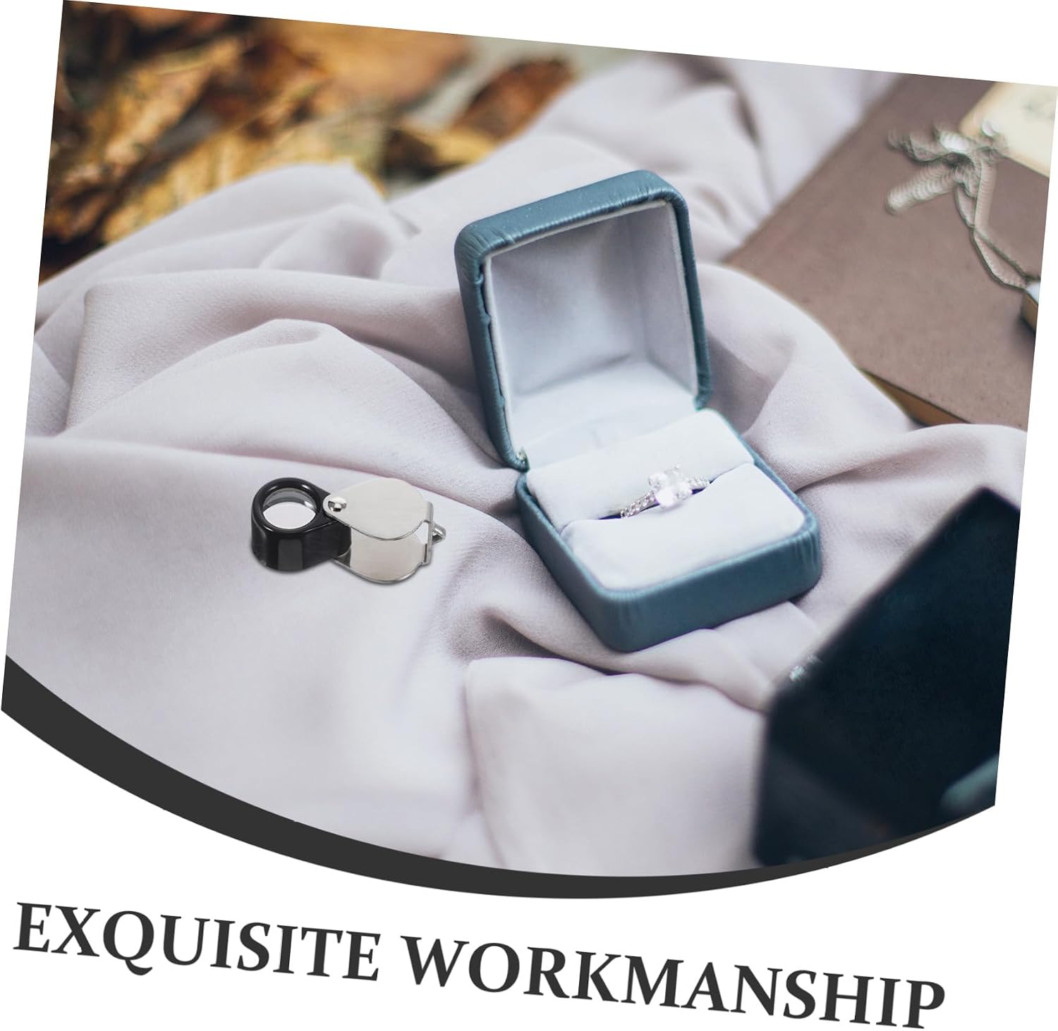 14X Foldable Jewelers Loupe Jewelry Magnifier for Boys and Girls Silver
