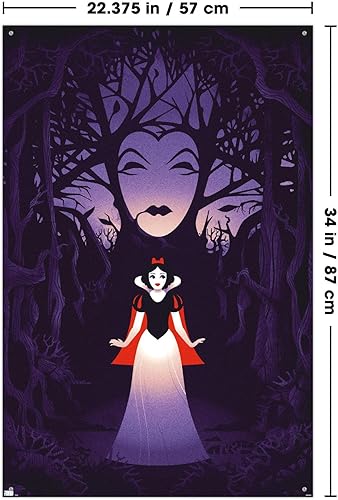 Miniatura 3 de Trends International Disney Princess - Póster de pared con alfileres, 34 pulgadas de largo x 22.4 pulgadas, color blanco nieve