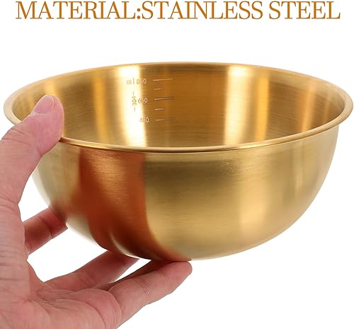 Miniatura 6 de Luxshiny Cuencos de acero inoxidable para mezclar para hornear, tazón de sopa de ramen coreano, bandeja de ensalada de metal, organizadores de