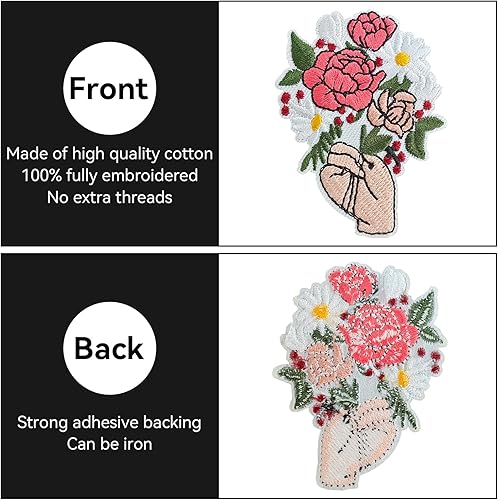 Vista 173 de Parches bordados para automóvil, lindos parches para planchar y coser para automóvil y vehículo, apliques para ropa, vestido, sombrero, jeans, Un