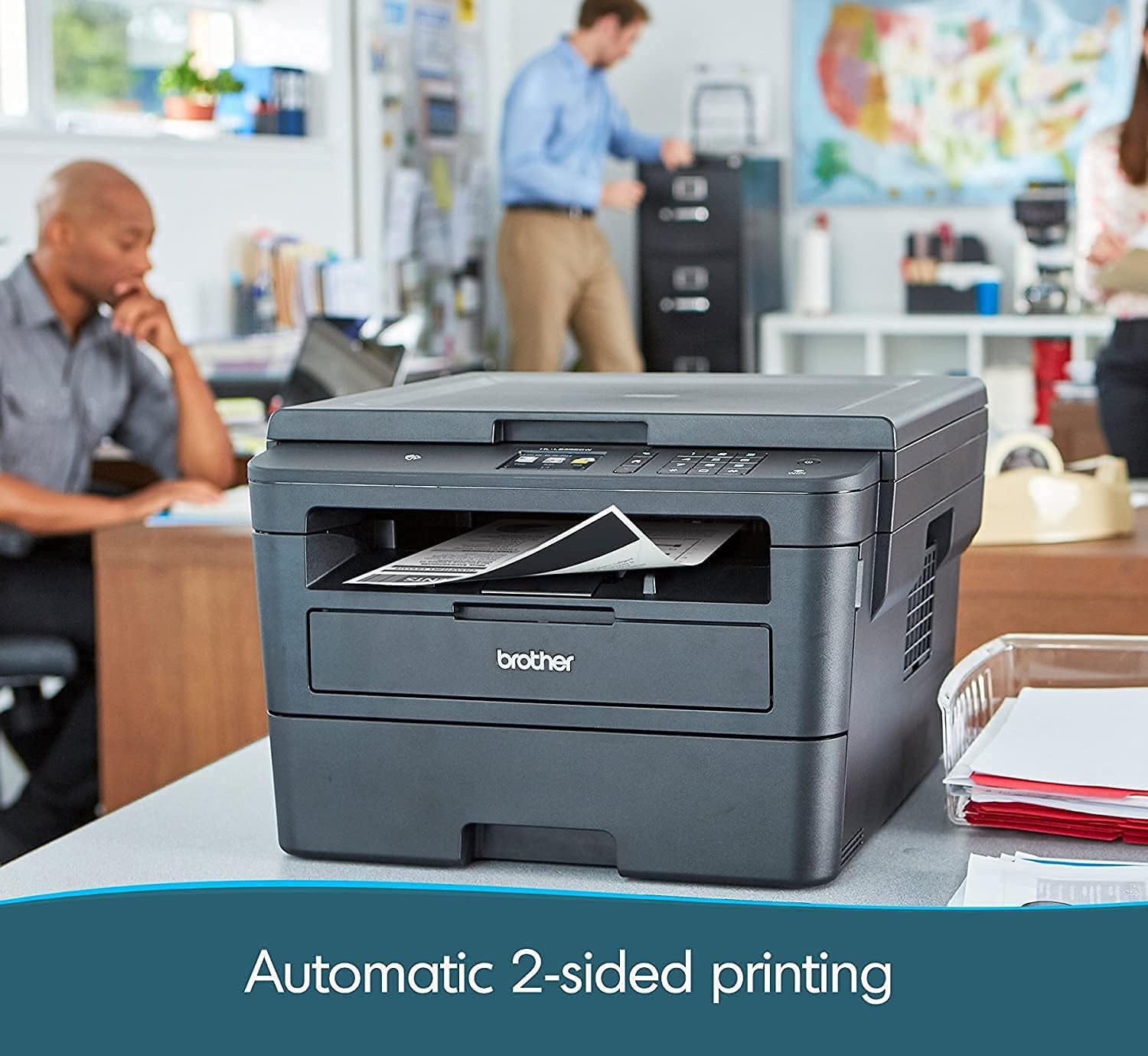 Amazon.com: Premium Brother HL-L2300DW Series Impresora láser compacta  monocromo todo en uno I Print Scan Copy I 2.7\