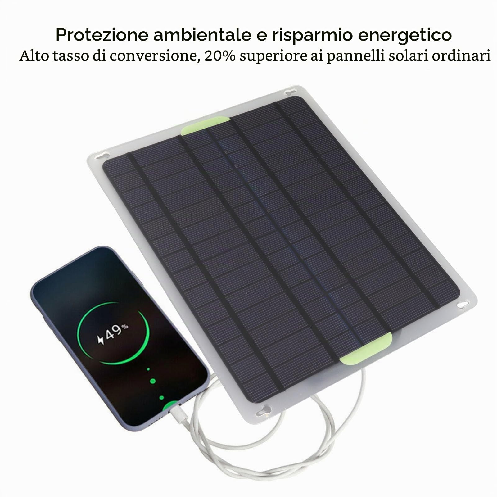 Kit Pannello Solare 20W 12V, Pannello di Ricarica Solare Pannello Solare Caricabatteria per Auto Manutentore del Caricatore di Mantenimento per Auto Barca Moto Automotive RV Home Off Grid System