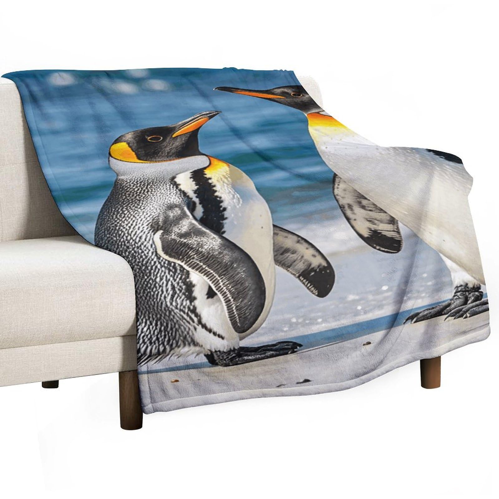 Plaid en flanelle légère et chaude couverture marine pour camping