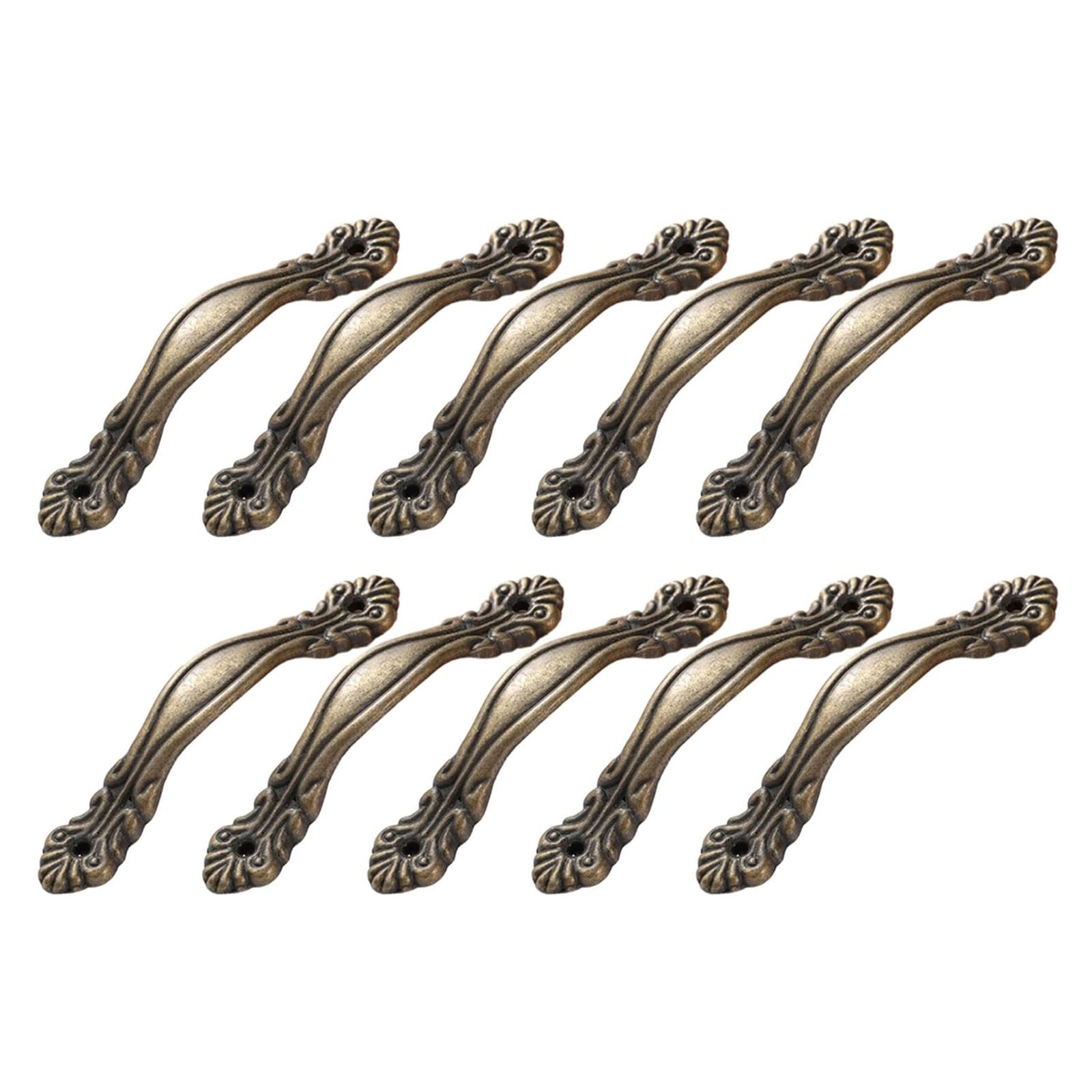 10pcs Zinc Alloy Knobs Drawer Handles Antique Pulls Lightweight Pull Handle for Wine Crates & Wood Storage Wine Box Handle