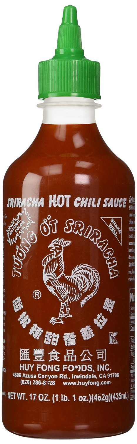 Huy Fong - Sriracha Hot Chili Sauce (Net Wt. 17 Oz.) - 6 Pack