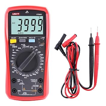 UNI-T UT890C Profesyonel Dijital Multimetre Test Cihaz  Voltmetre Ampermetre Ohmmetre RMS 6000 Hesaplar  I kl  LCD ile Polimetre Kapasite Testi ve S cakl k  l m