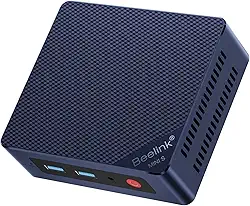 Beelink Mini PC, Mini S12 Mini Computer 12th Gen Quad-Core N95, Desktop Computers 8G DDR4 RAM 256G SSD, Small PC 4K UHD Dual HDMI, 2.4G+5G WiFi Gigabit Ethernet/BT4.0 for Office/Home/HTPC/Family-NAS