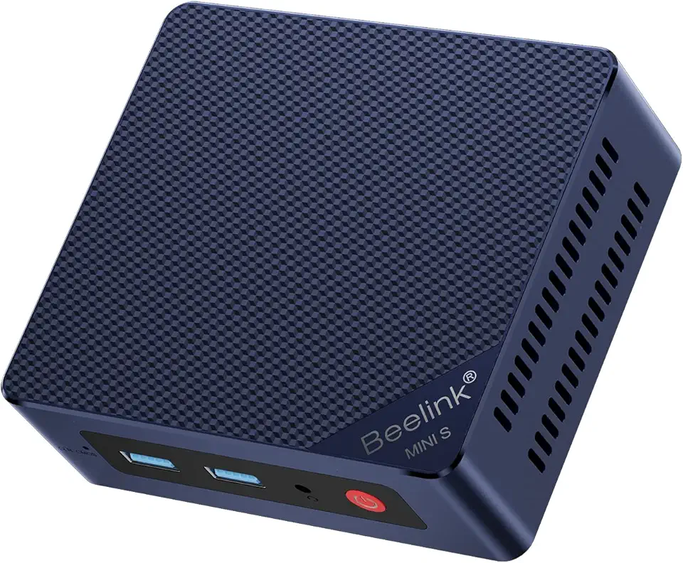 Beelink Mini PC, Mini S12 Mini Computer 12th Gen Quad-Core N100, Desktop Computers 16G DDR4 RAM 500G SSD, Small PC 4K UHD Dual HDMI, 2.4G+5G WiF Gigabit Ethernet/BT5.2 for Office/Home/HTPC/NAS