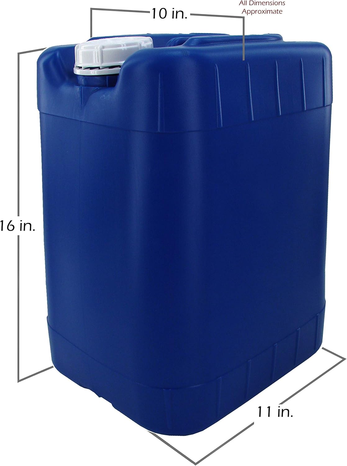 Blue 6 Gallon Samson Stacker Water Storage, Sturdy, Stackable