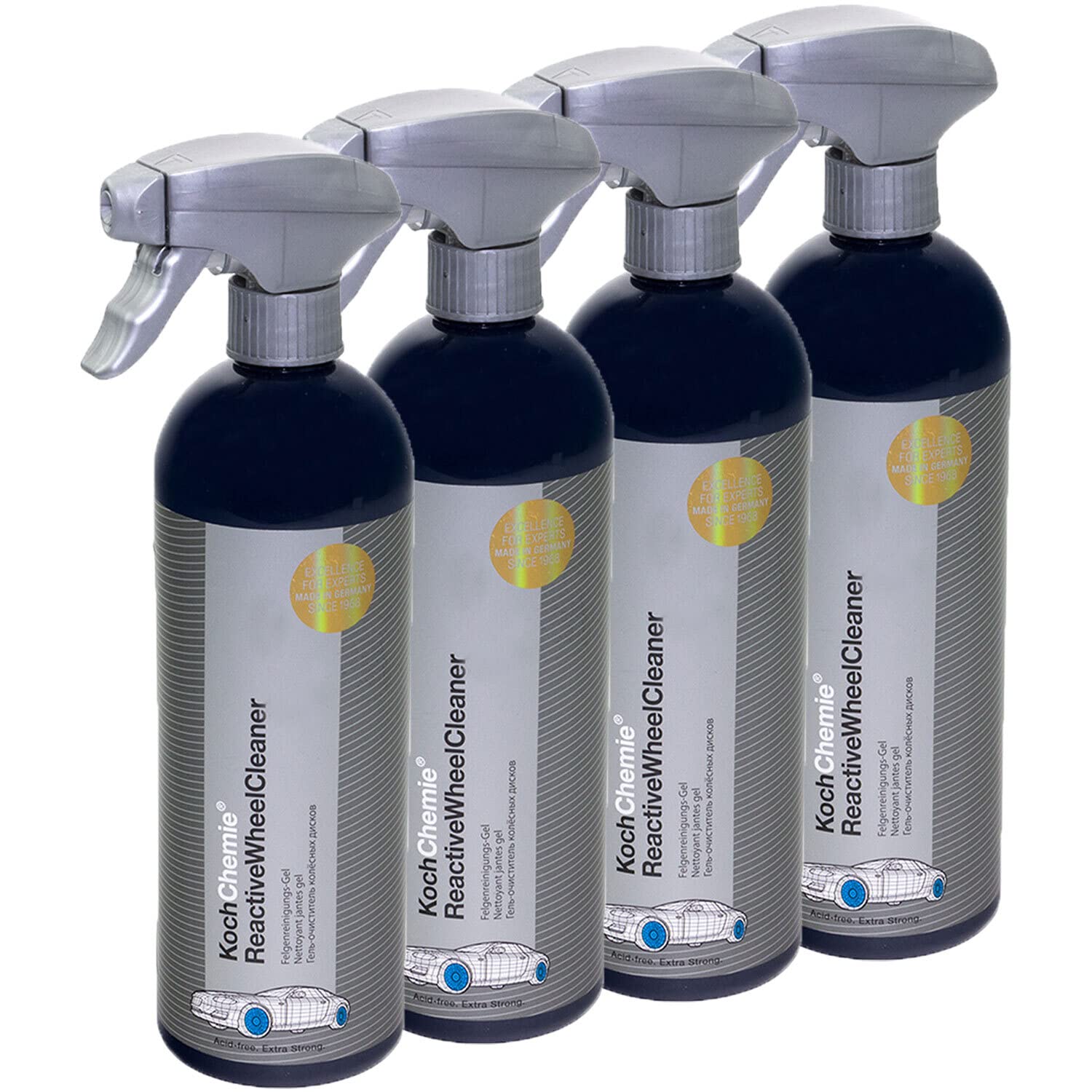 Felgenreiniger Gel Reactive Wheel Cleaner Koch Chemie 4 X 750 ml