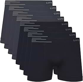 Kit 8 Cuecas Boxer Microfibra Sem Costura Adulto Masculino