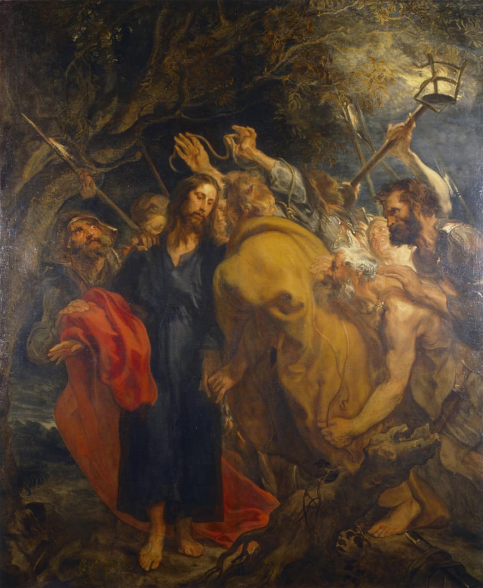 RZHRHJES Vintage Wall Art Picture on Canvas Wall Art Poster the Betrayal of Christ by Van Dyck Canvas Poster for Home Decor 60x90cm