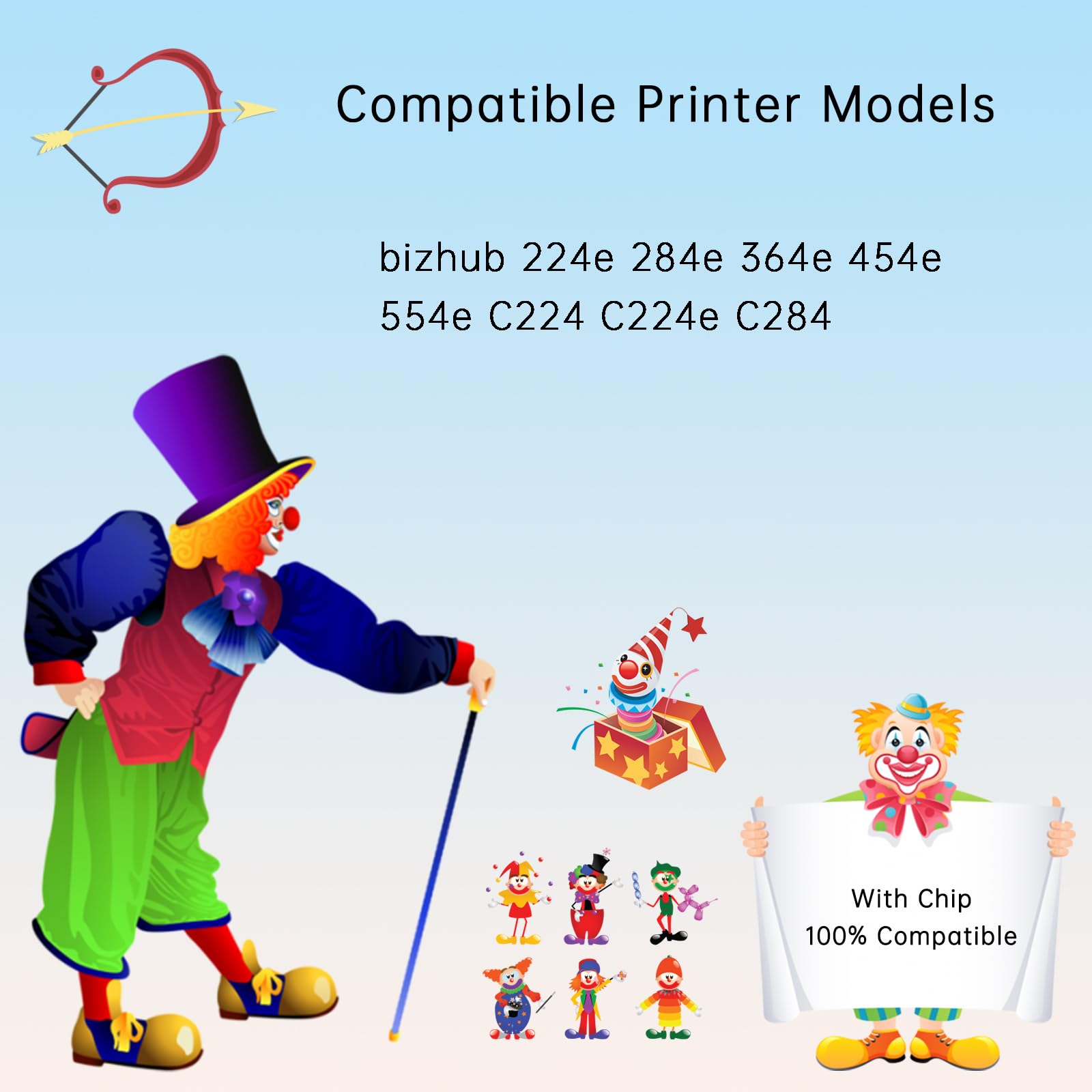 Tonzxce DV512 Developer Unit Compatible with Konica Minolta bizhub 224e 284e 364e 454e 554e C224 C224e C284 Printers, Enhanced Durability, Ideal for High-Volume Printing (4-Pack BK/C/M/Y)