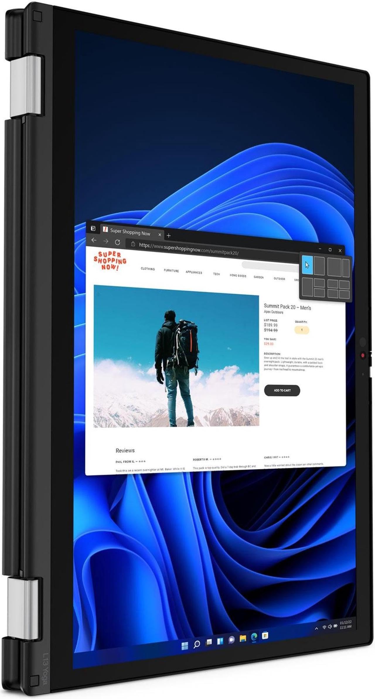 Lenovo ThinkPad L13 Yoga Gen 3 2024 Laptop, 8-Core AMD Ryzen 7 PRO