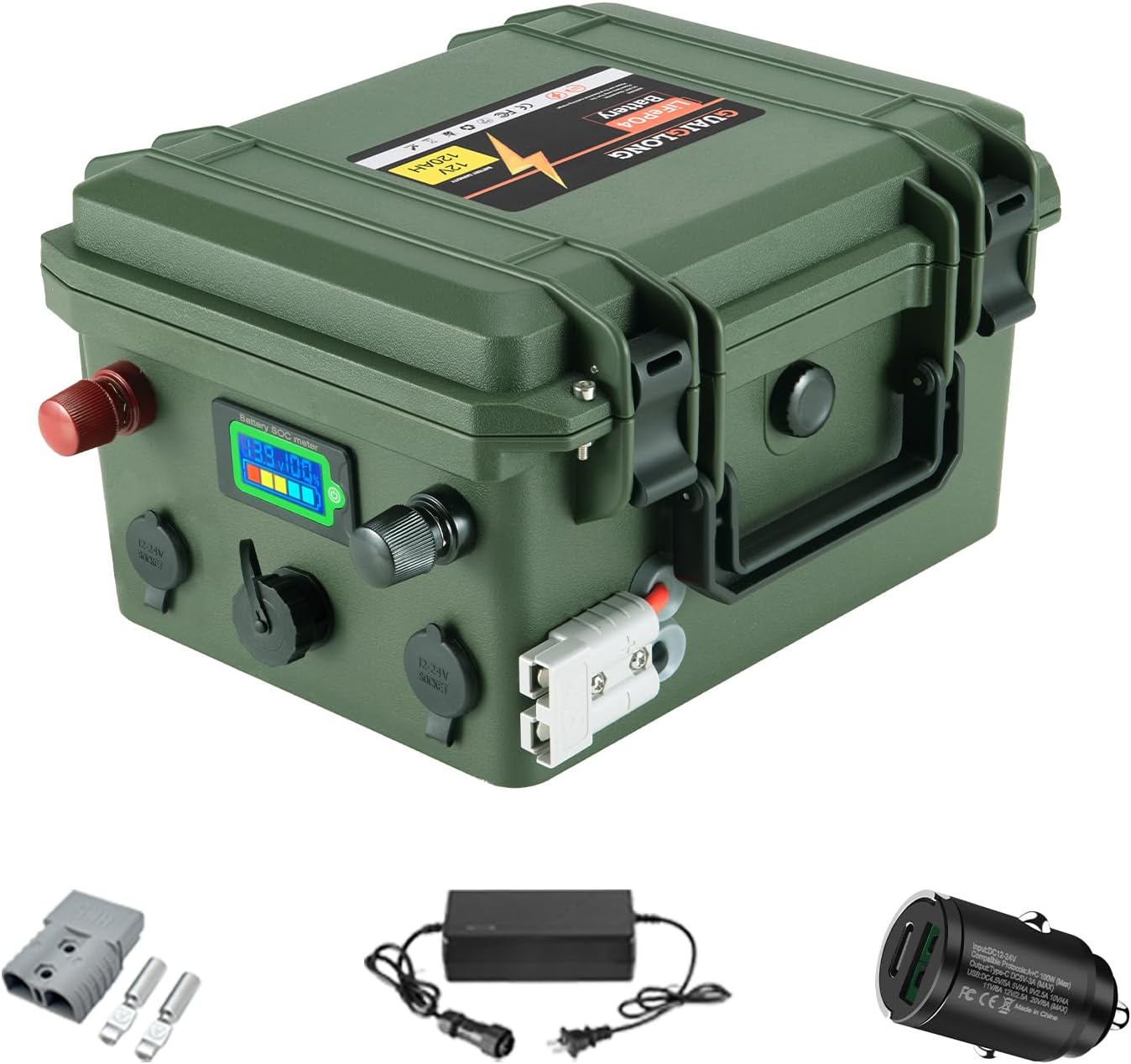 12V 120Ah LiFePO4 Battery,Marine Battery Built-in 100A BMS 1536Wh,8000+ Deep Cycle Lithium Batteries 12V for Trolling Motor,Boat,RV,Solar and Off Grid Applications