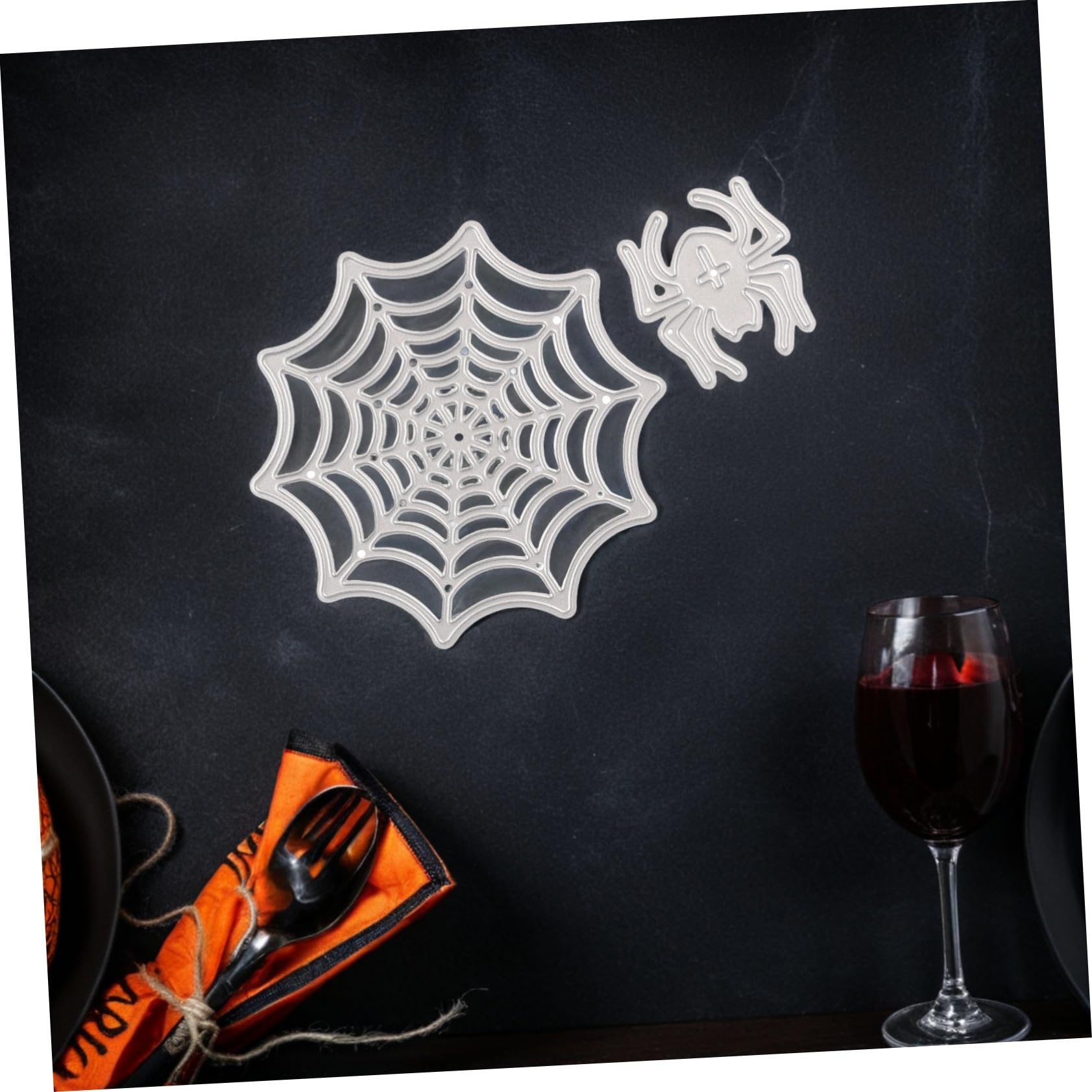 Artibetter Troquel para DIY Marco de Fotos Diseño Telaraña Halloween Plantilla para Manualidades Decoración Hogar Fiesta