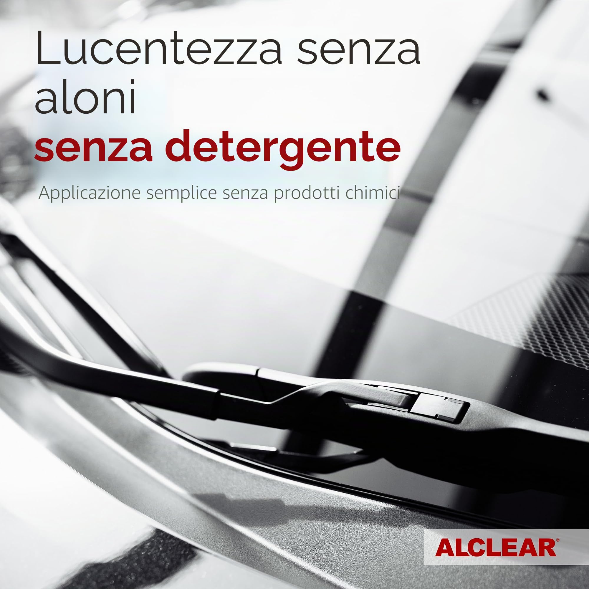 ALCLEAR 950001_5 panni in microfibra per vetri, 5 pz, 40×45 cm | Panni per vetri senza aloni, senza pelucchi, risparmia tempo senza asciugatura finale, designed in Germany, per casa e auto