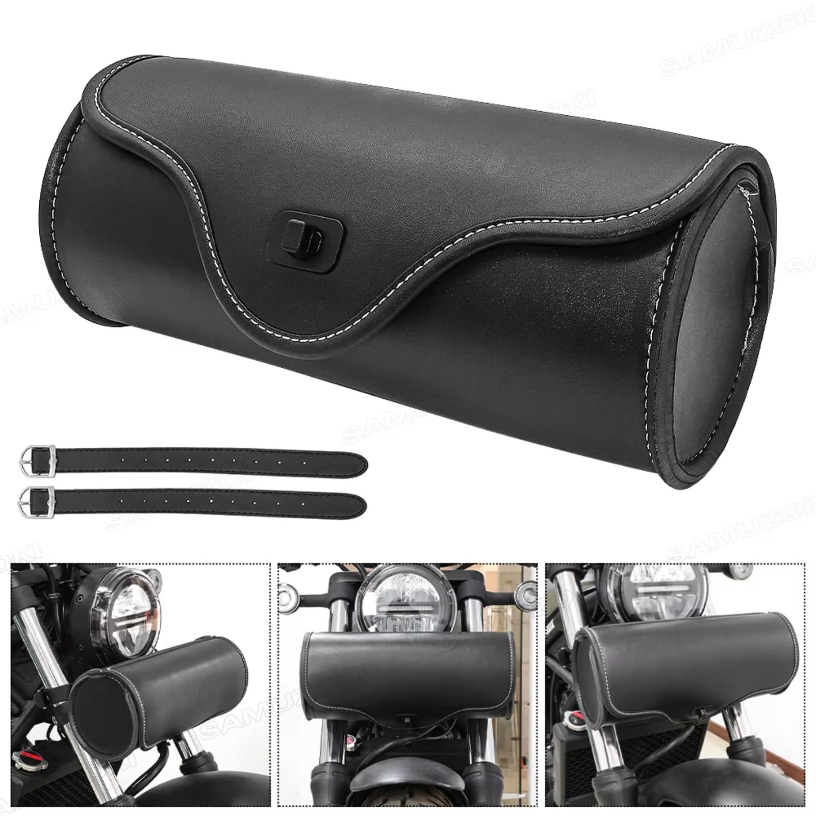 Motorrad Gepäcktasche Kompatibel Mit Chopper Für Bobber Für Cruiser Für Sportster Für XL 883 1200 Motorradtasche Satteltaschen Til Werkzeugtasche Gepäck Universal