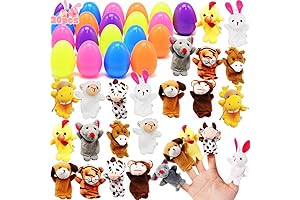 20PCS Easter Eggs Filled with Finger Puppets, | Easter Finger Puppets for Kids