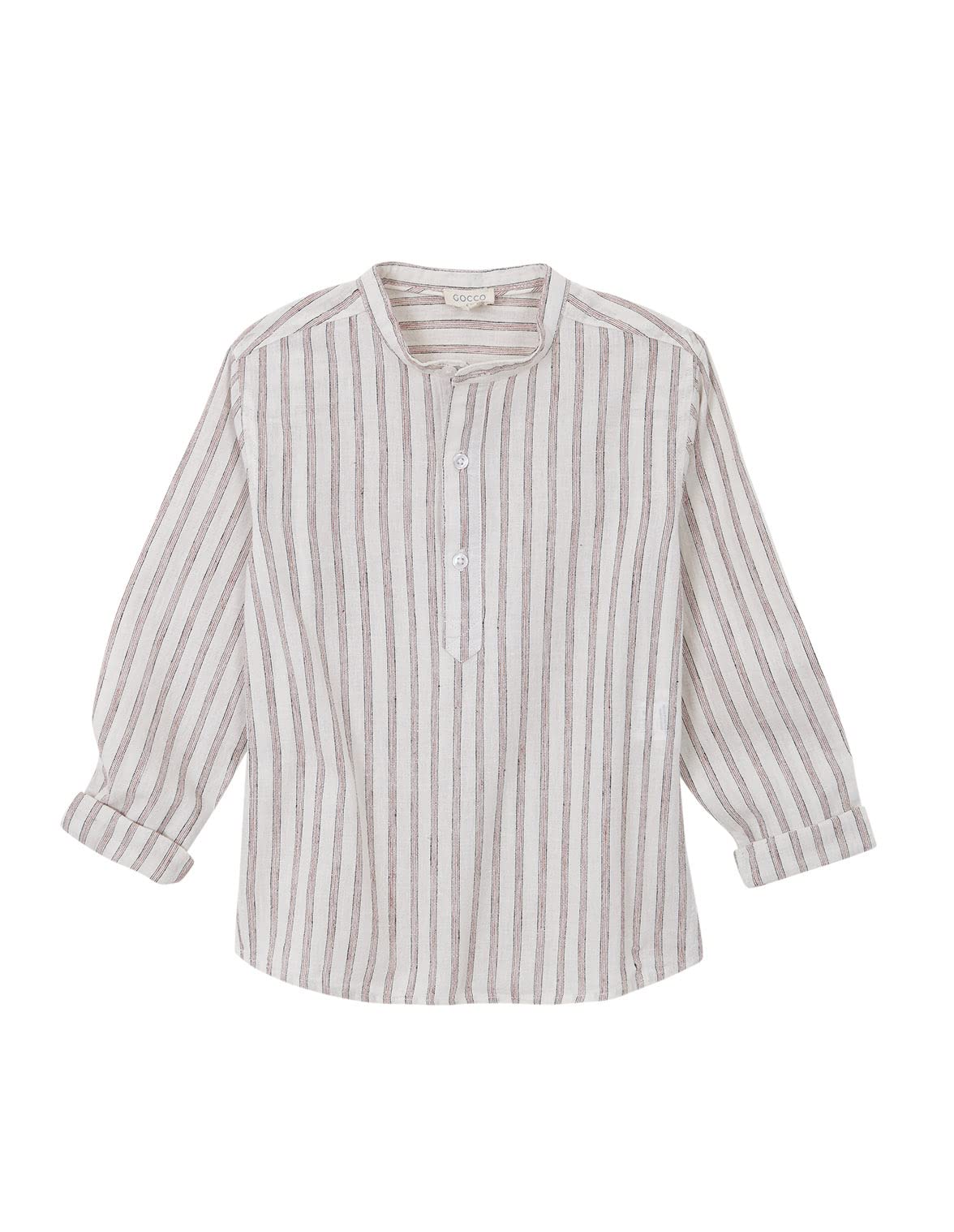 Gocco Camisa Rayas Marsala Niños