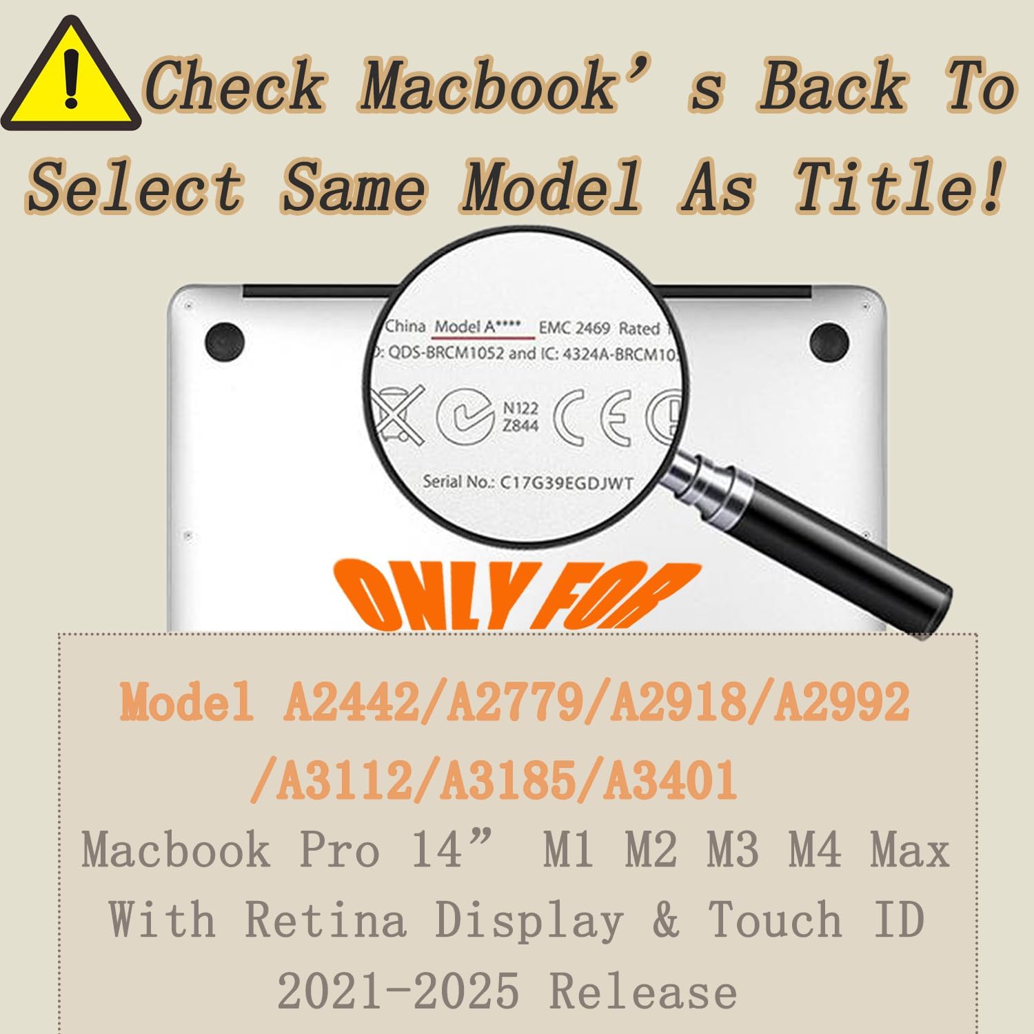 Hard Case Compatible with MacBook Pro 14 inch Case 2021 Model A2442 M1 Pro / M1 Max with Retina Display & Touch ID, Plastic Shell Cover & Keyboard Cover Skin - Green Leaves