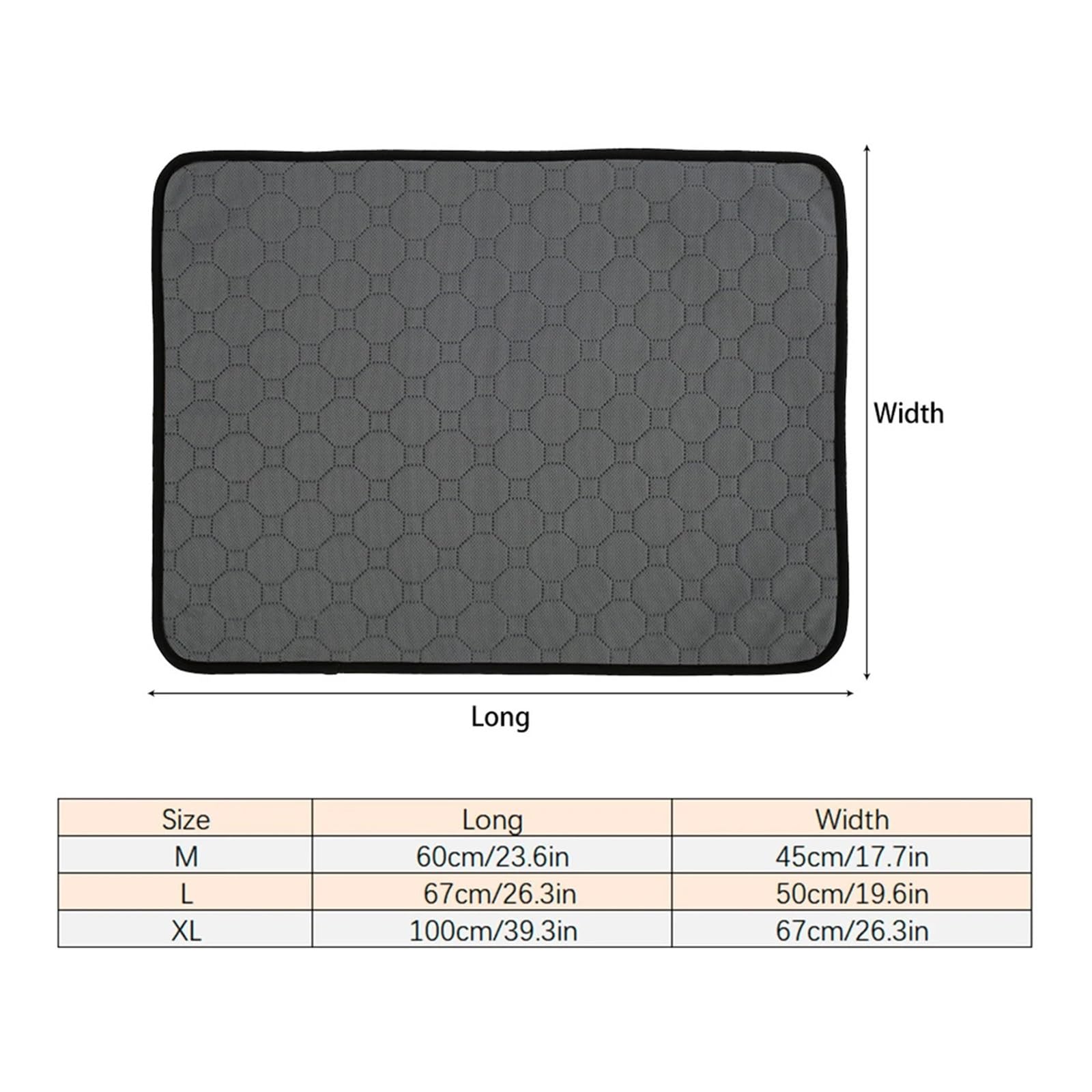 Generisch 1 Stück waschbare Hunde-PIPI-Pads, Wiederverwendbare Welpen-Trainingspad(XL)