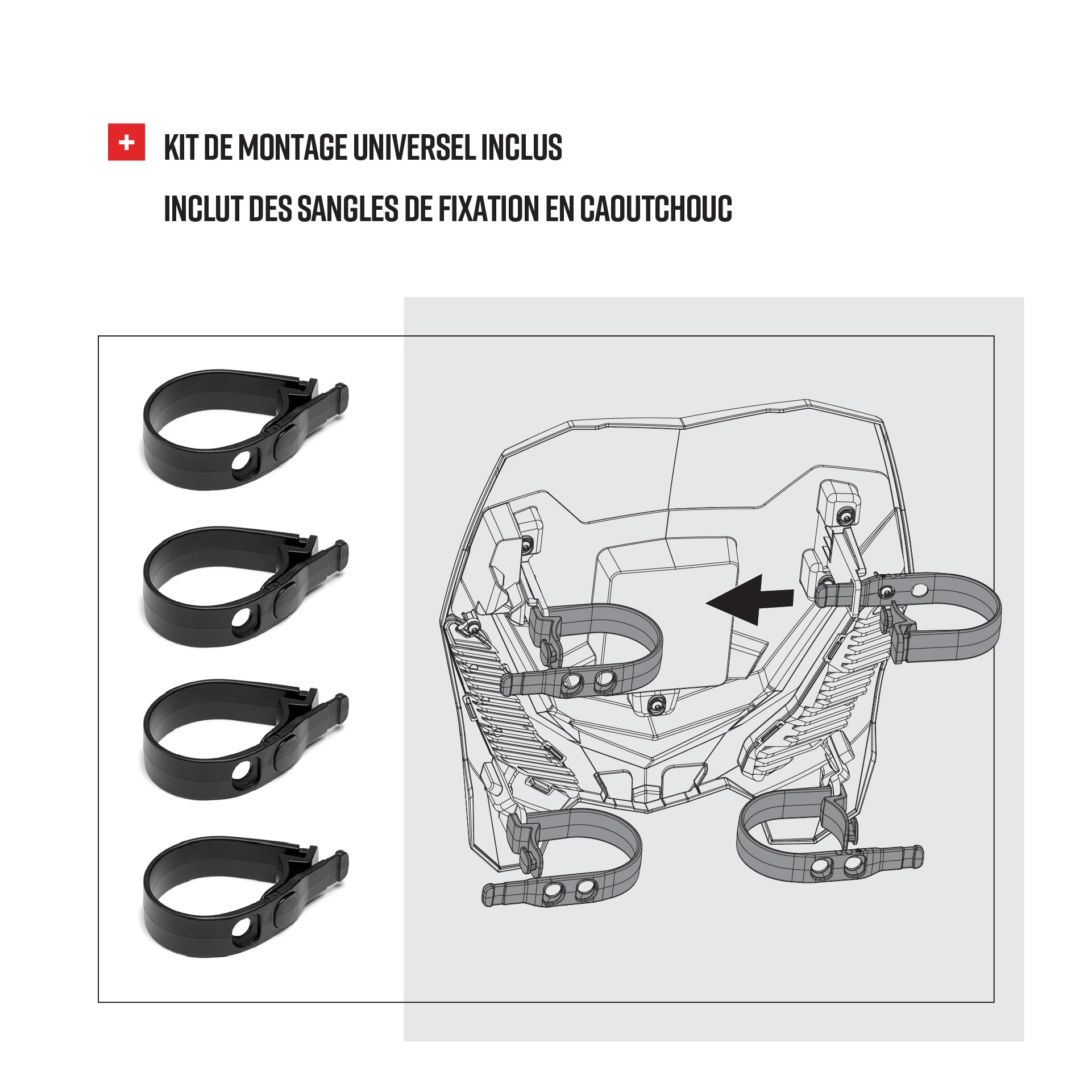 HEADLIGHT E-BLAZE BL/BK