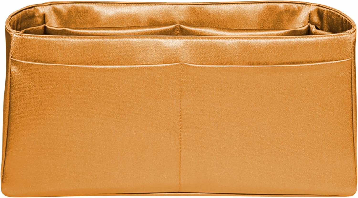 Purse Organizer Insert for Birkin 30, Premium Satin Handbag Organizer, thin, Lightweight, soft, smooth, silky texture, flexible, (Gold PB30) image 3