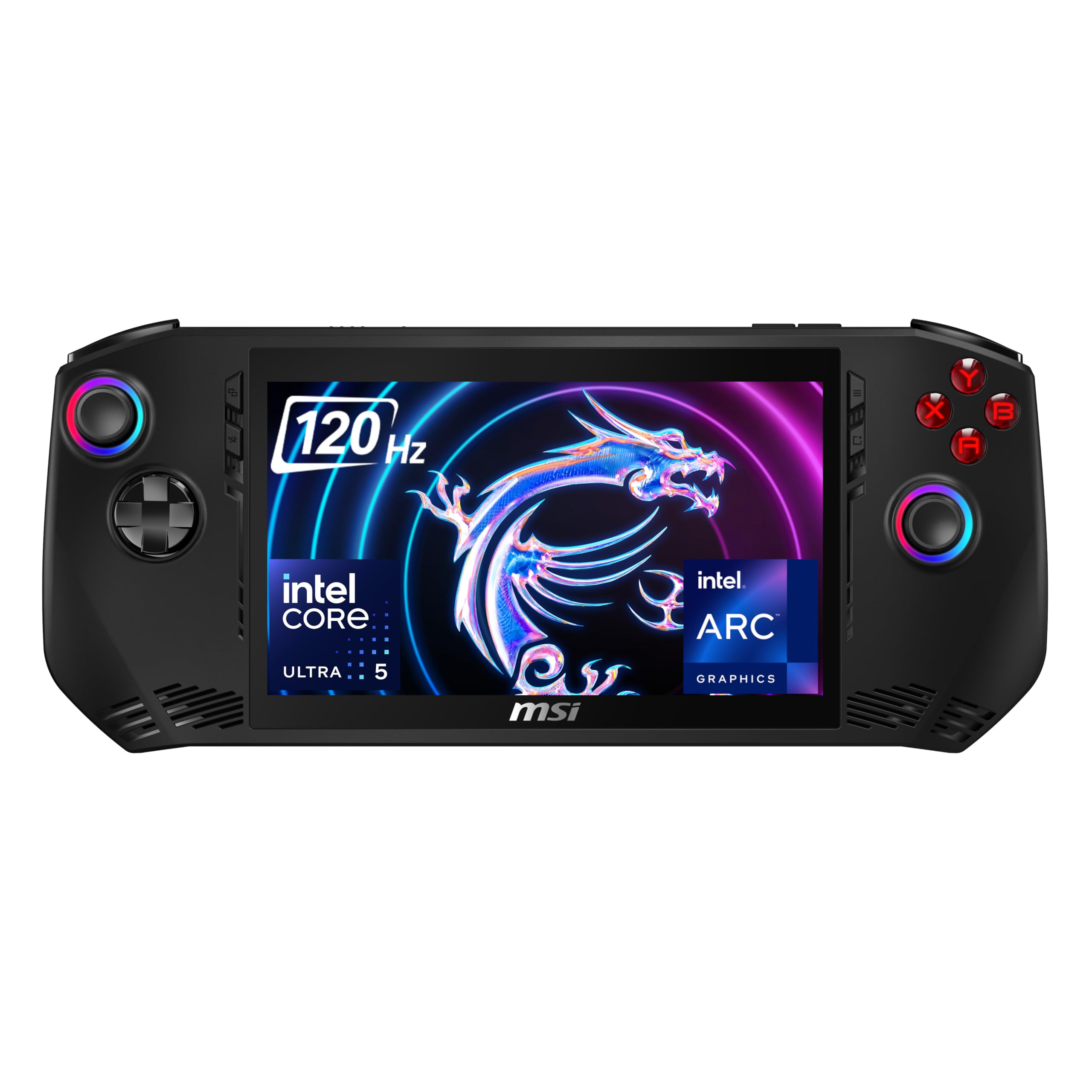 MSI Claw, Intel 1st Gen. Ultra 5 135H,Built-in AI, 18CM FHD 120Hz Handheld Gaming Console(16GB/512GB NVMe SSD/Windows 11 Home/Intel Arc/Black/675g), A1M-219IN Intel Core Ultra 5 135H, 512GB NVMe SSD