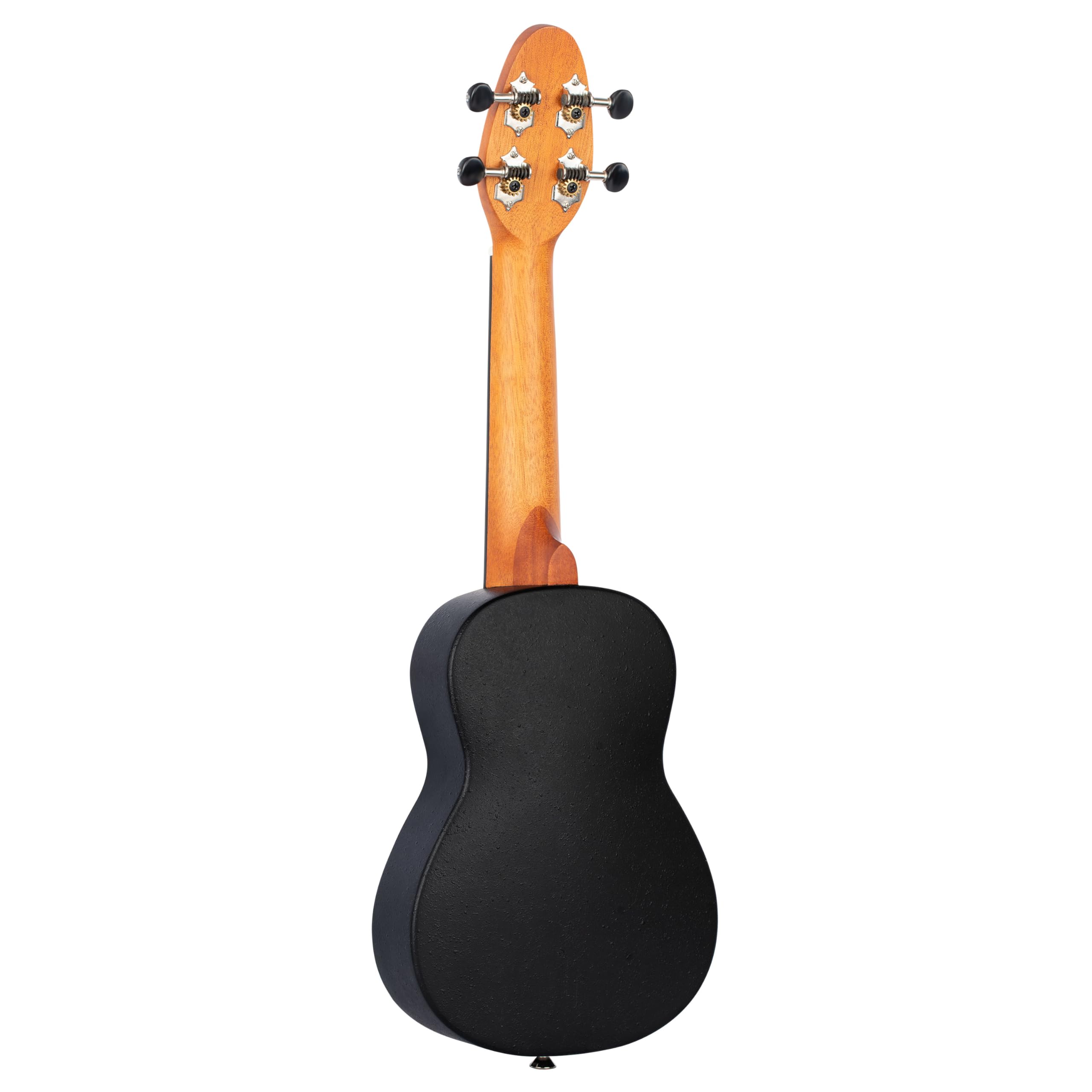 Ortega Guitars Ukelele Soprano - Keiki K2 con diseño Totem - incluye afinador, 5 puas de grosor medio y funda estilo bolsa con cuerdas con logo Keiki - madere de Kauri, K2-TM