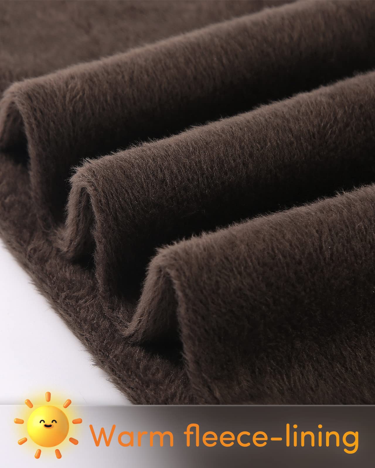 Adorel Leggings Felpati Invernali Pantaloni Termici Bambina 2 Pack