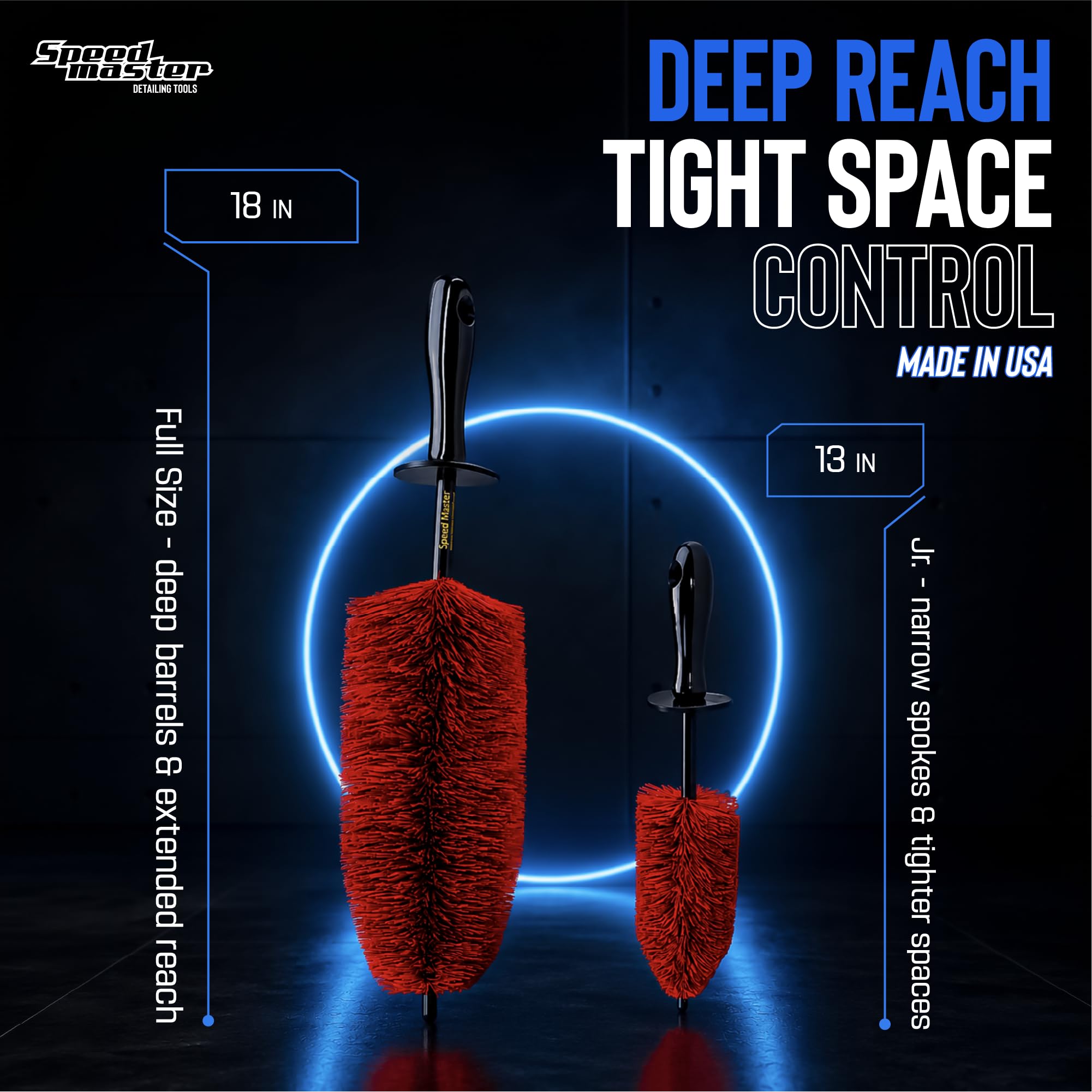 Speed Master Wheel Brush Set - Detail Your Wheels -4 Speed Master Wheel Brush Set - Detail Your Wheels -4