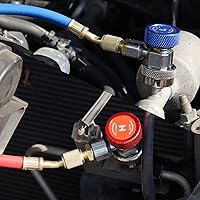 Vista 2 de Los adaptadores de acoplador rápido ajustables AC R134A funcionan como accesorios de calibre de colector de aire acondicionado automático, HVAC