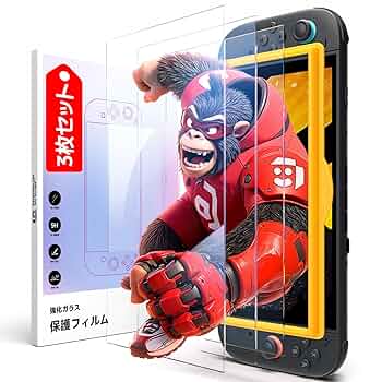 Amazon.co.jp: 【3枚セット】Switch 2対応 強化ガラスフィルム