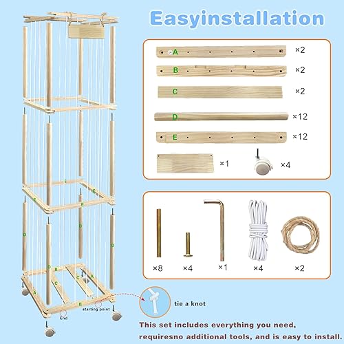Miniatura 4 de Soporte de madera para almacenamiento de animales de peluche, espacio de almacenamiento de peluche, organizador vertical de almacenamiento de