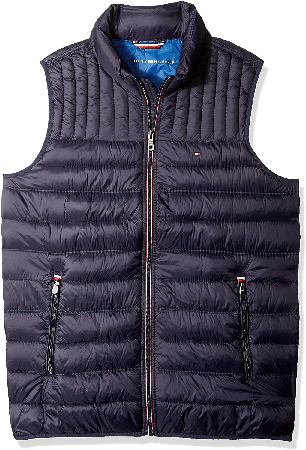Tommy Hilfiger Adaptive Lightweight Packable Puffer Vest Jacket (Standard And Big & Tall) Gilet en duvet Homme (lot de 1)