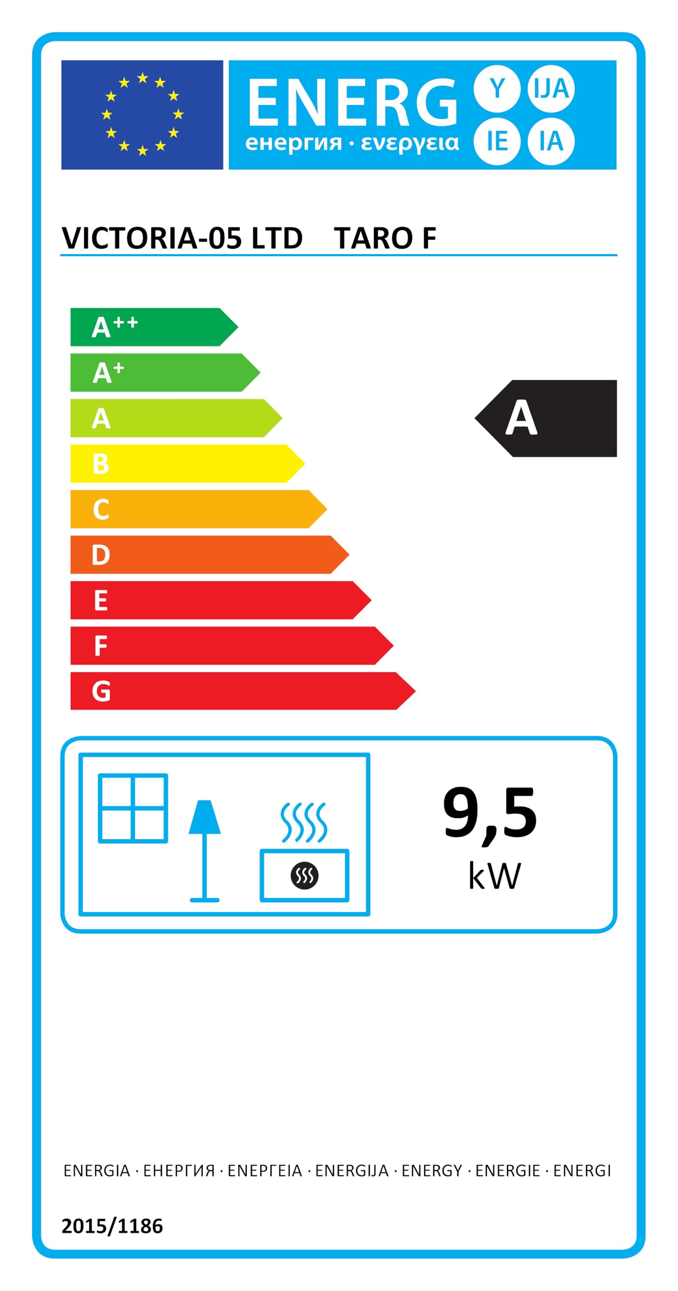 Kaminofen mit Backfach+Herdplatte Victoria Taro F schwarz – 9,51 kW