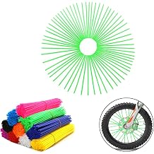 72Pcs Universal Spoke Skins Covers,Wheel Spoke Wraps Skins Pipe Trim Decoration Protector For Motorcycle Dirt Bike Yamaha Honda BMW Suzuki Kawasakiyellow
