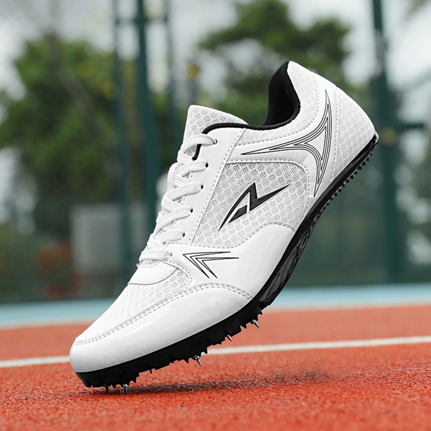 Chaussures d'athlétisme pour Hommes et Jeunes Chaussures de Sprint antidérapantes Chaussures d'athlétisme Unisexes Chaussures de Course Respirantes Chaussures d'entraînement