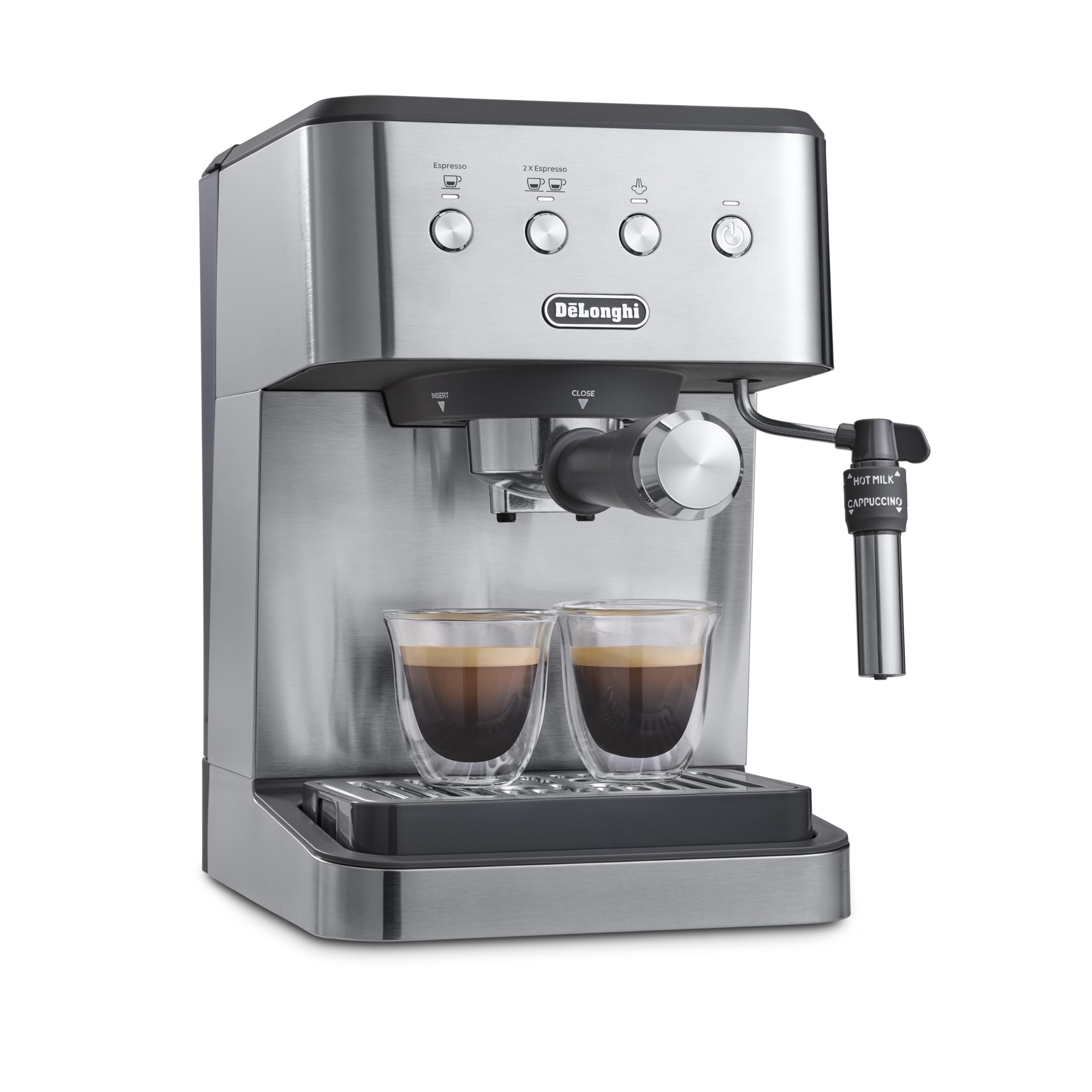 Classic Espresso Machine, Milk Frother, Stainless Steel
